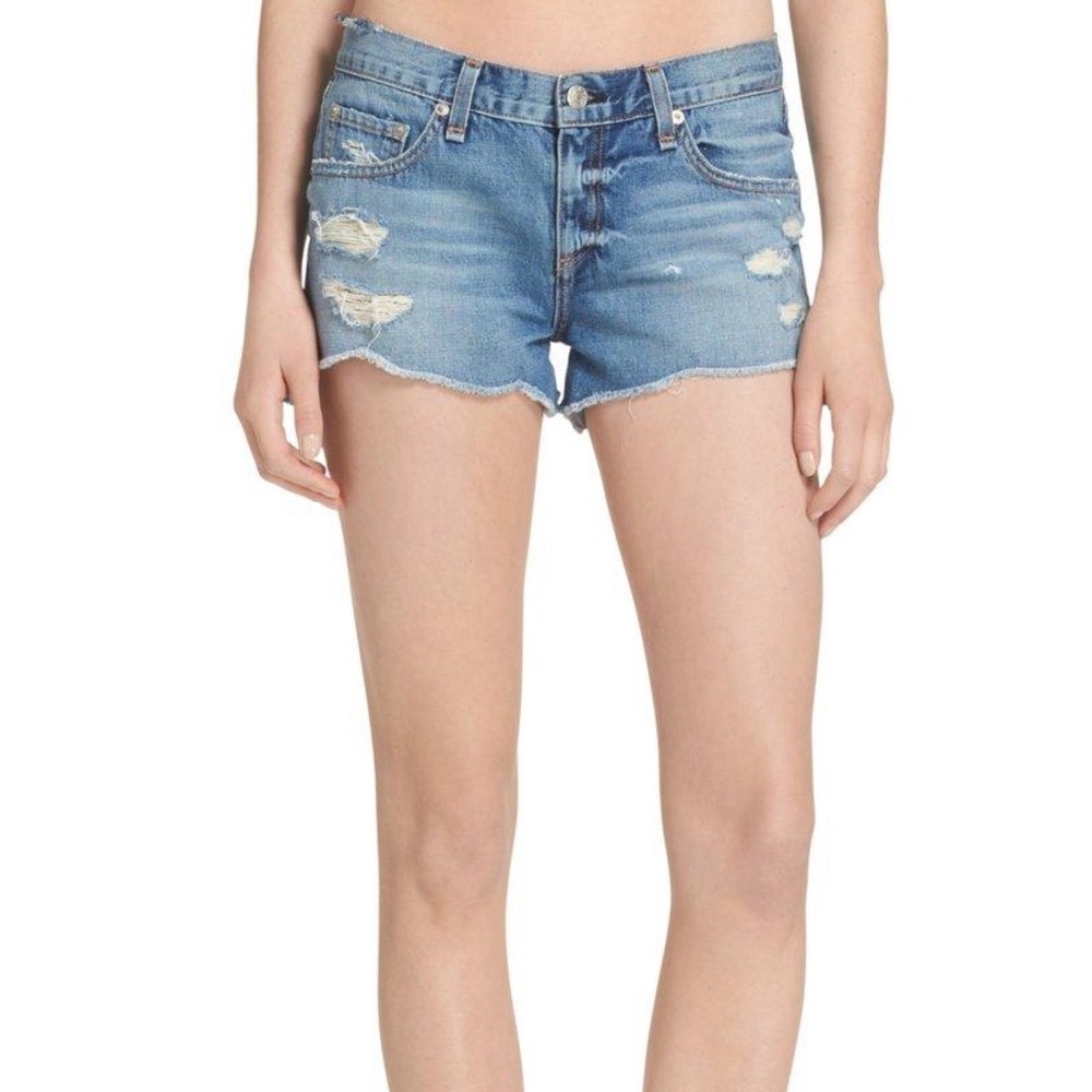 Rag & Bone Cut Off denim Shorts - Picture 7 of 12